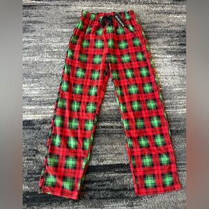 NWT #FOLLOWME Uni-sex Fleece Christmas Plaid Pajama Pants